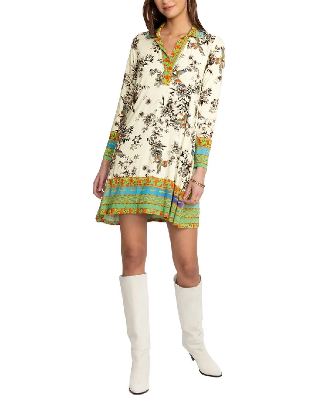 Early Access Johnny Was The Janie Favorite 3/4 Sleeve Polo Swing Dress