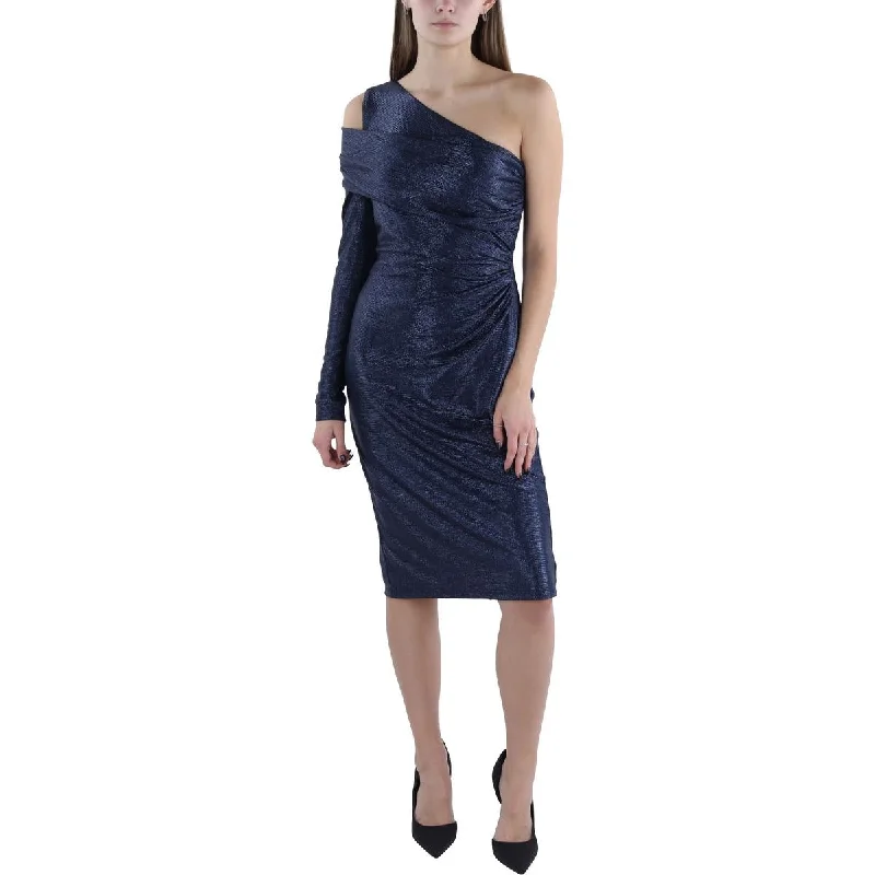 Bonus Savings Womens Knit Metallic Cocktail And Party Dress