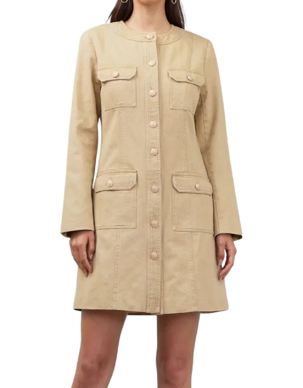 Limited Availability Jenni Jacket Dress In Sand