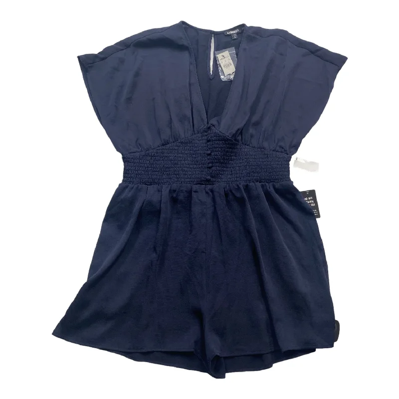 Steals and Deals Navy Romper Express, Size L