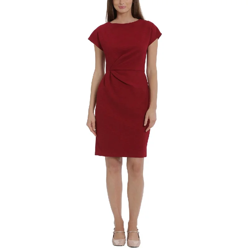 While Supplies Last Womens Ruched Sleeveless Sheath Dress