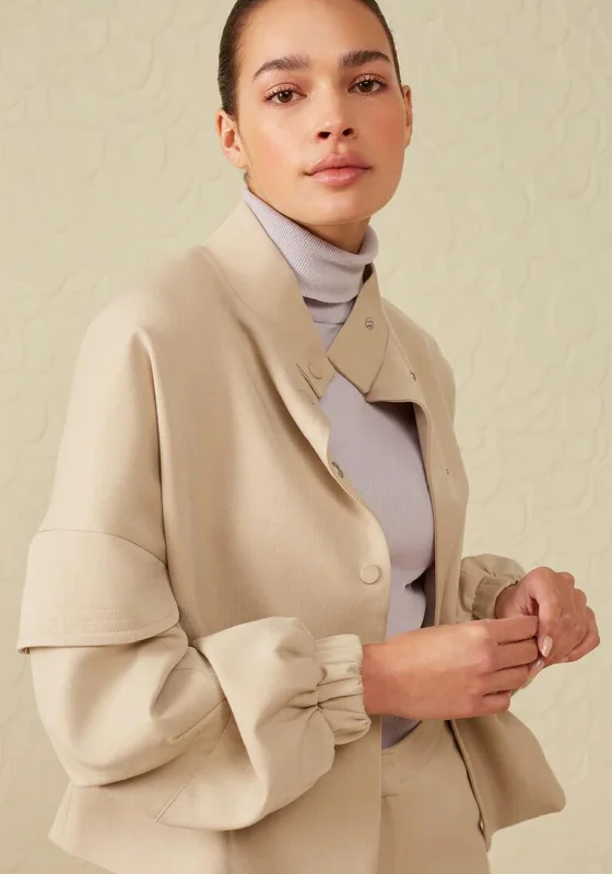 Unbeatable Prices YAYA Soft Bomber Jacket, Brown Melange
