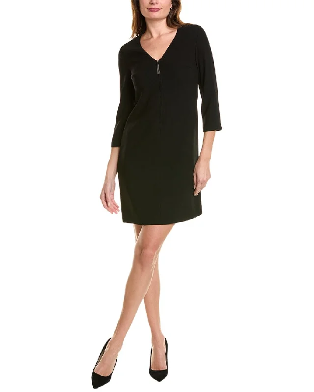 Factory Direct Sale Elie Tahari Crepe Shift Dress