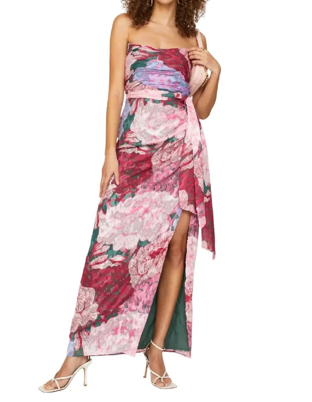 Special Promotion Julietta Dress In Emerald Floral