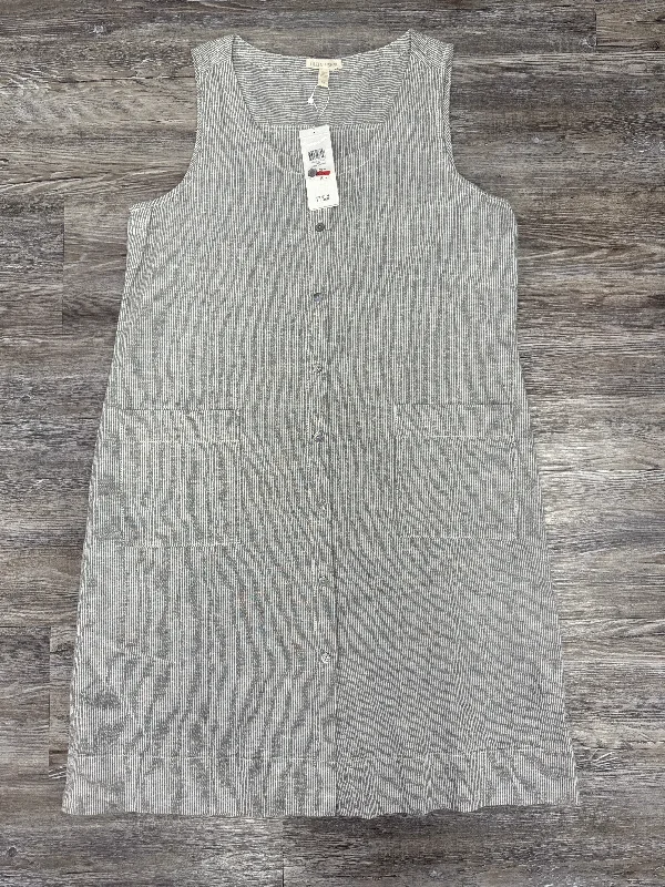 Seasonal Sale Dress Casual Midi By Eileen Fisher In Grey & White, Size: Sp