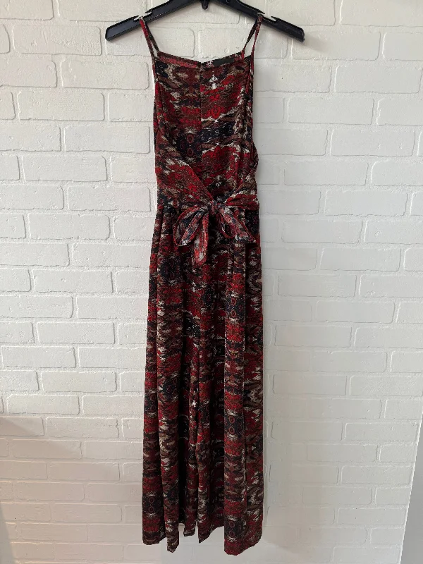 Deal Explosion Jumpsuit By Greylin In Brown & Red, Size: M