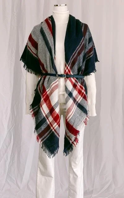 Sale Event Erin Plaid Oversized Scarf Shawl Blanket