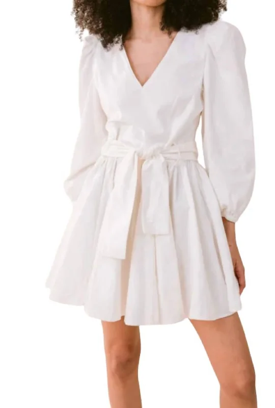 Overstock Emma Mini Dress In Cream