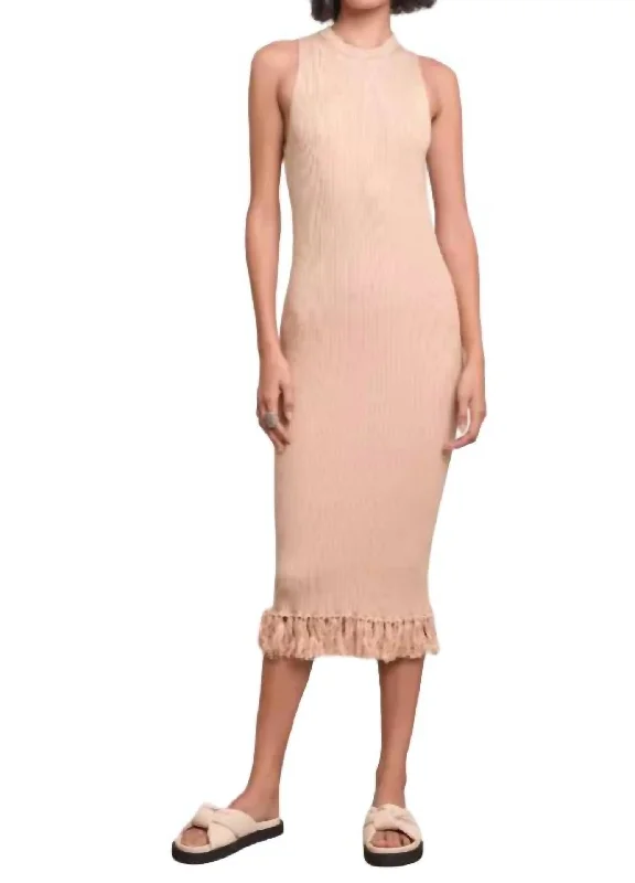 Deal Mania Thalia Dress In Sand