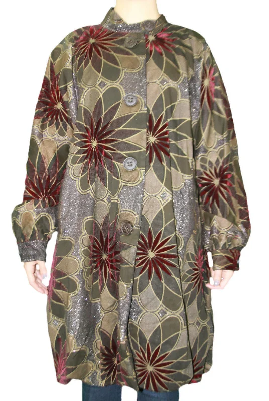 Seasonal Sale CUSTO BARCELONA Women's Rudy Colorscope Floral Pea Coat 792551 Sz 8/42 $660 NWT Seasonal Sale CUSTO BARCELONA Women's Rudy Colorscope Floral Pea Coat 792551 Sz 8/42 $660 NWT