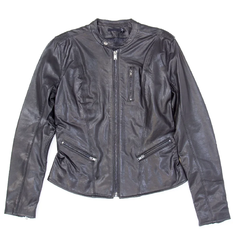Huge Discounts BLK DNM Women's Black Leather Jacket 97 #WKL20901 $895 NWT