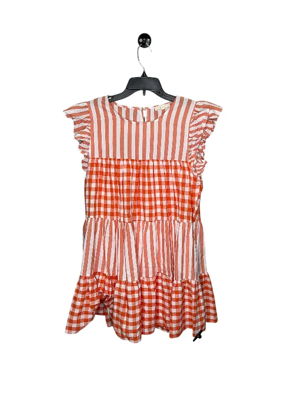 The Best Prices Dress Casual Short By Entro In Orange, Size: M