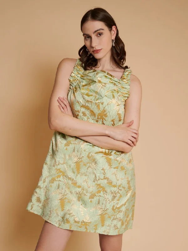 Discount Deals Elin Jacquard Mini Dress