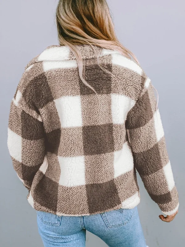Crazy Savings Multicolor Sherpa Zip-Up Jacket