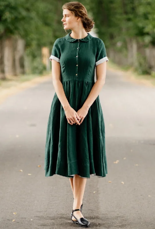 Blowout Deals Classic Dress, Short Sleeve