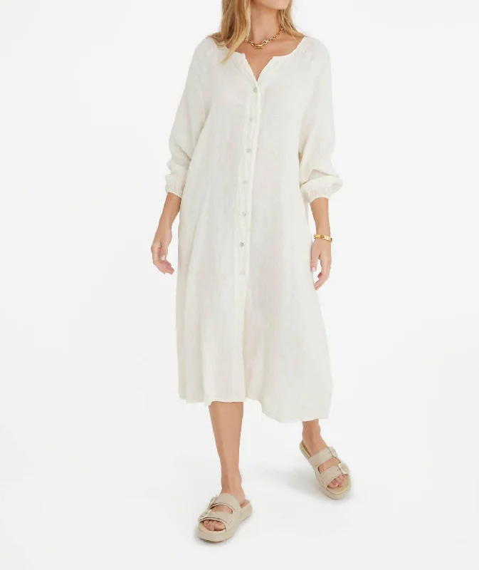 Final Markdown The Camille Dress In Ecru
