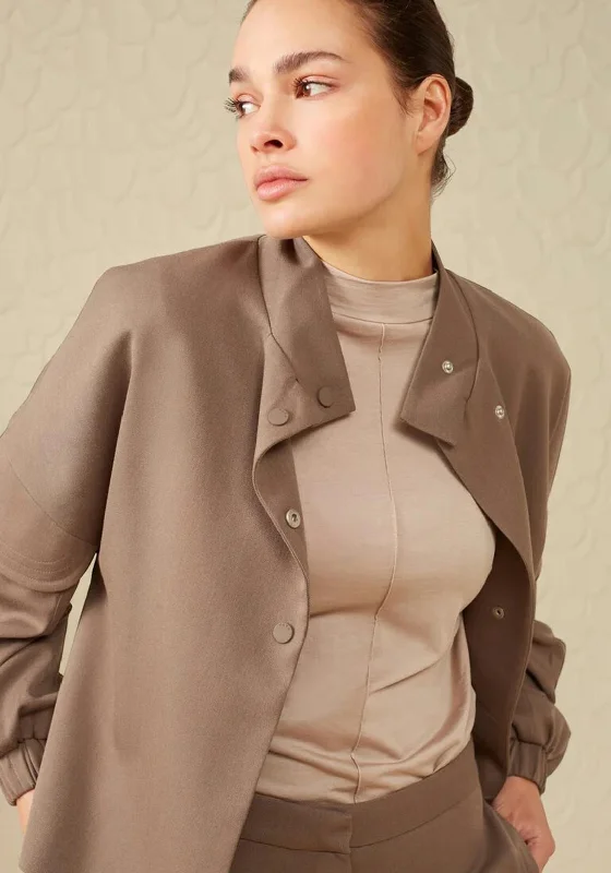 Unmissable Offer YAYA Soft Bomber Jacket, Falcon Brown