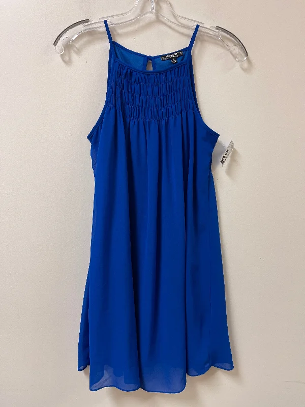 Weekend Special Dress Casual Short By Sequin Hearts In Blue, Size: S