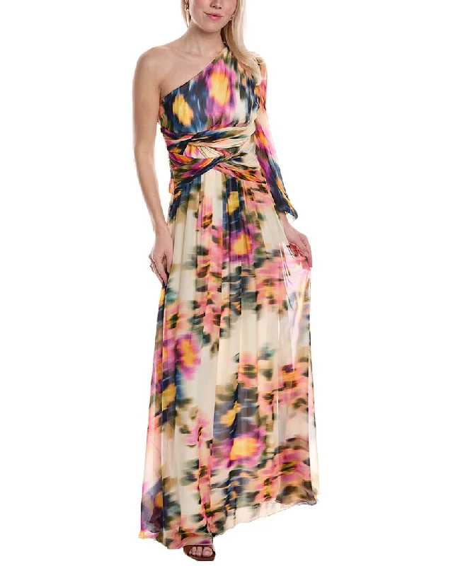 Clearance Sale Carla Ruiz One-Shoulder Maxi Dress