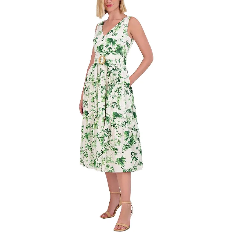Epic Deals Womens Cotton Sleeveless Midi Dress