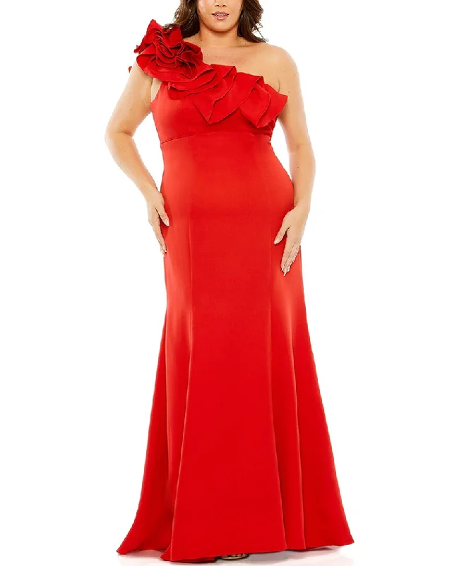 Year-End Sale Mac Duggal Fabulouss Plus Trumpet Gown