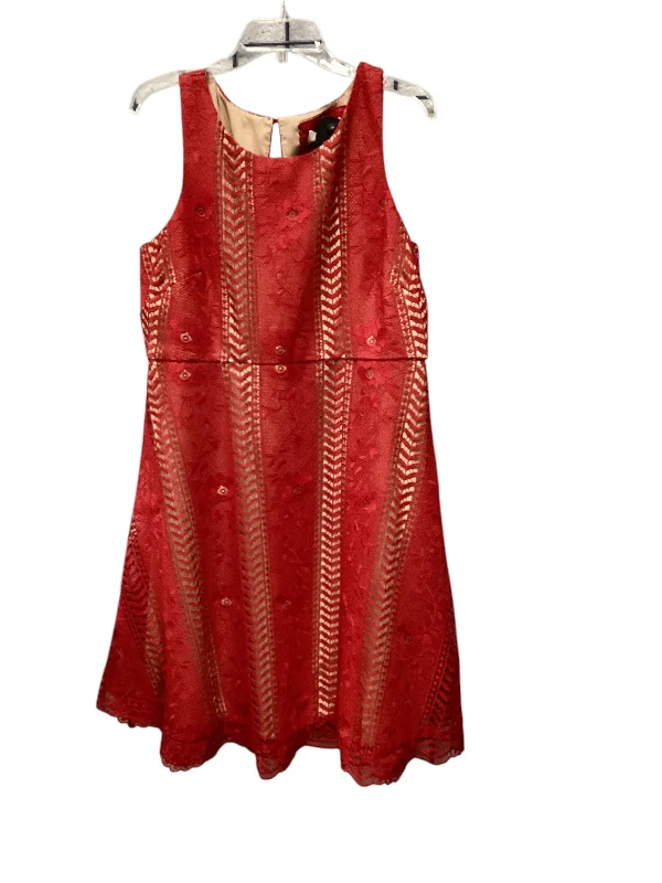 Epic Deals Dress Casual Short By Anthropologie In Red, Size: 14