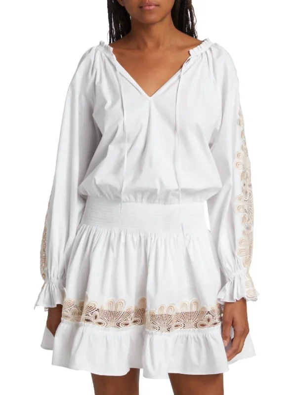 New Deals Raina Dress In White