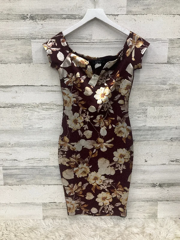 Factory Direct Sale Dress Party Midi By Akira In Purple & Silver, Size: S