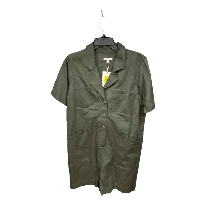 Massive Deals Green Denim Romper Clothes Mentor, Size L