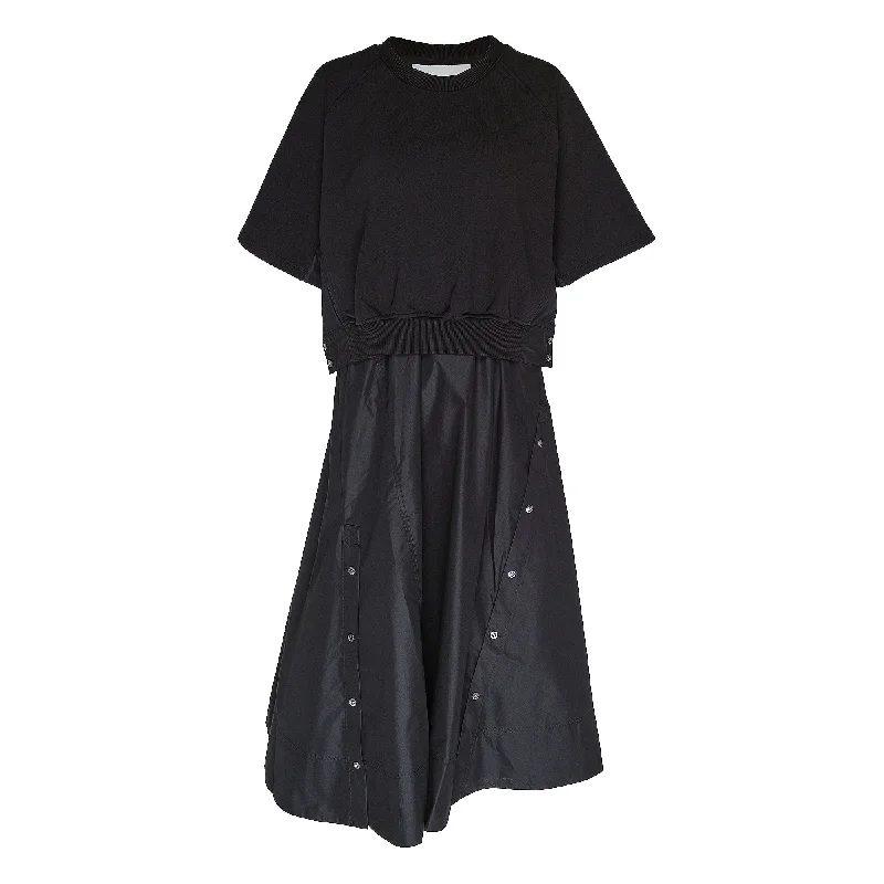 Overstock Sale Short Sleeve French Terry Combo Dress