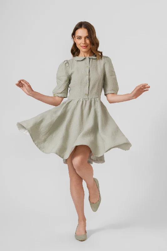 Deal Alert Mini Classic Dress, Puff Sleeve