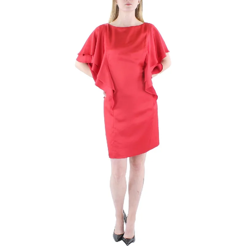 Crazy Deals Womens Satin Mini Cocktail and Party Dress