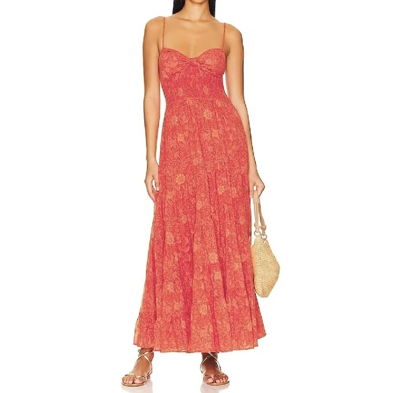 Steals and Deals Sundrenched Printed Maxi Dress