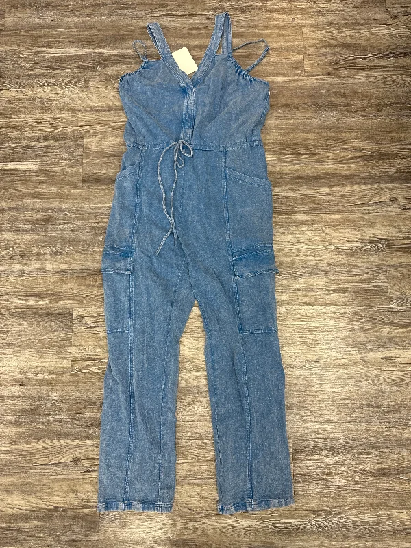 Don't Miss Jumpsuit By Fate In Blue, Size: Xl