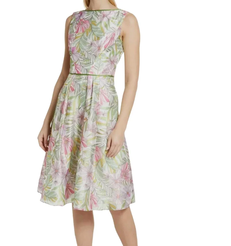 Bargain Prices Floral Print Midi Dress In Multi