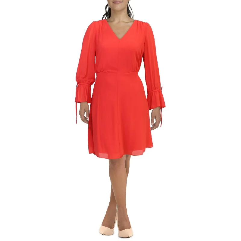 TIME-Limited Offer Womens Sheer A-Line Mini Dress