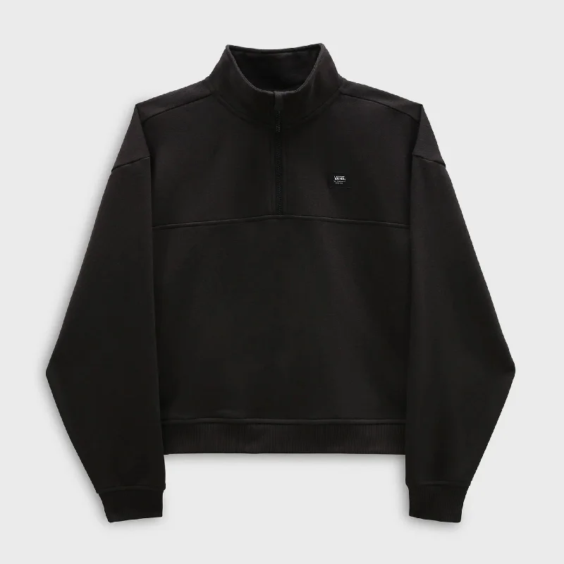 Act Fast Vans Womens Leighton Mock Neck Fleece - Black