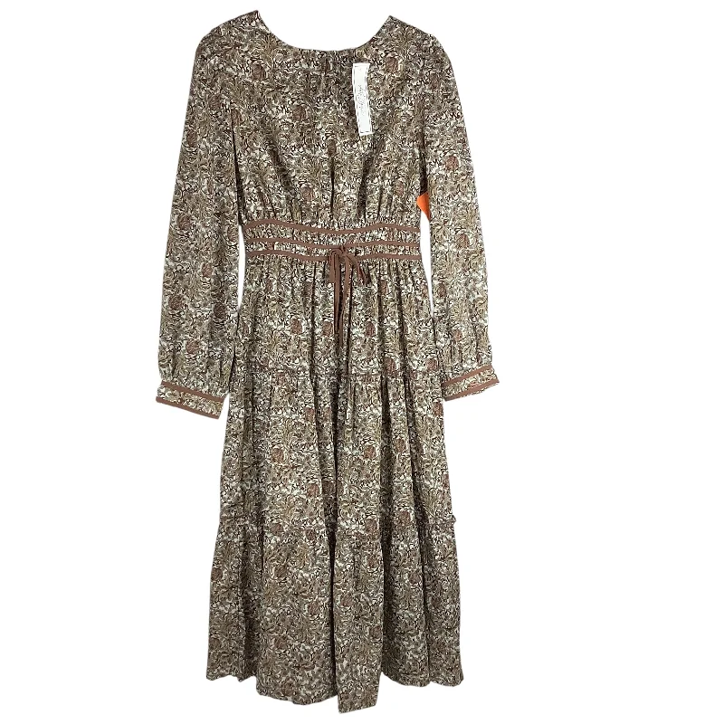 Huge Discounts Dress Casual Maxi By Clothes Mentor In Brown, Size: S