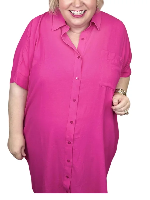 Don't Miss Slipping Away Dress In Pink