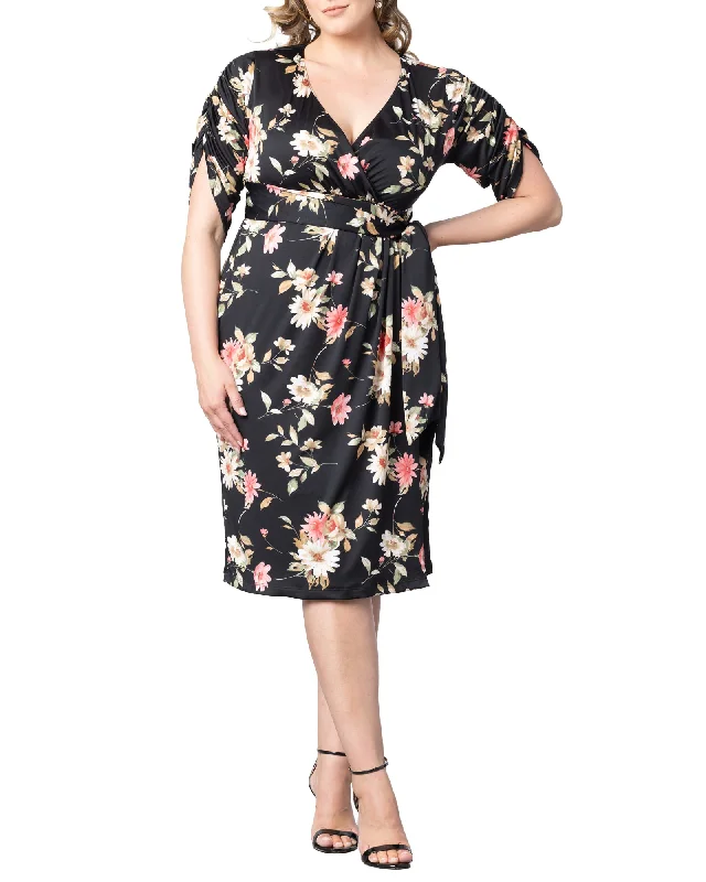 Lowest Price Eden Faux Wrap Dress | MIDNIGHT MEADOW