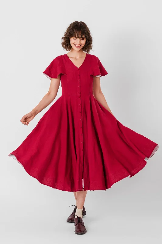 Mega Sale Cordelia Dress, Butterfly Sleeve