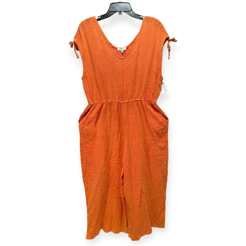 Today’s Deal Jumpsuit By Polygram In Orange, Size: Xl