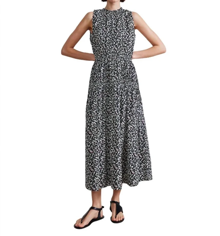 Discount Mania Arte Tank Dress In Tiny Flowers Stamp