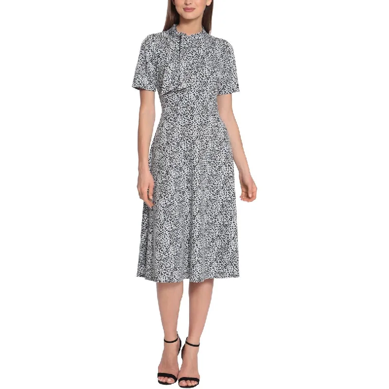 Must-Have Deals Womens Tie-Neck Comfy Sweaterdress