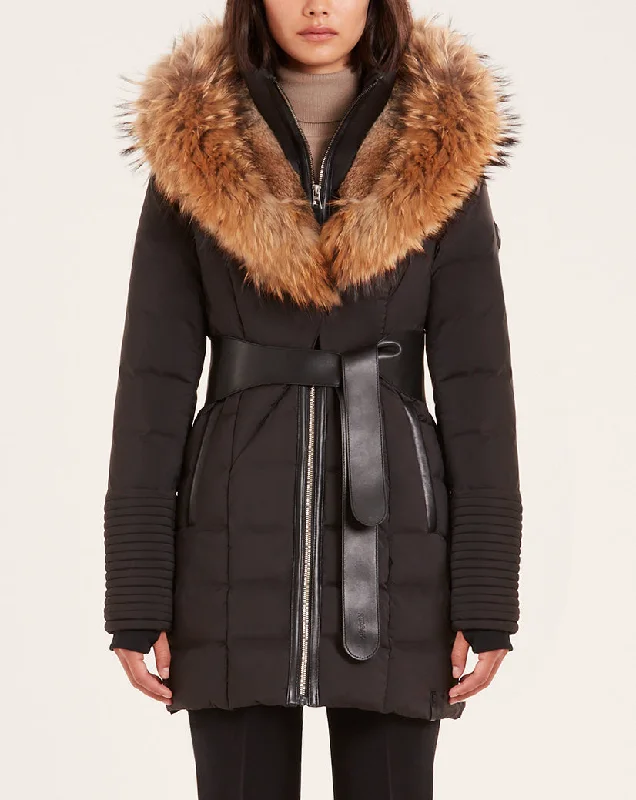 Bargain Blast WOMENS RUDSAK MODA BLACK/NATURAL FUR