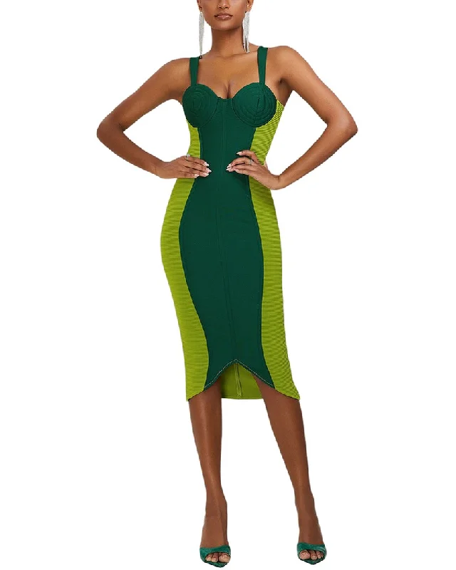 Price Slash Amanda Royal Midi Dress