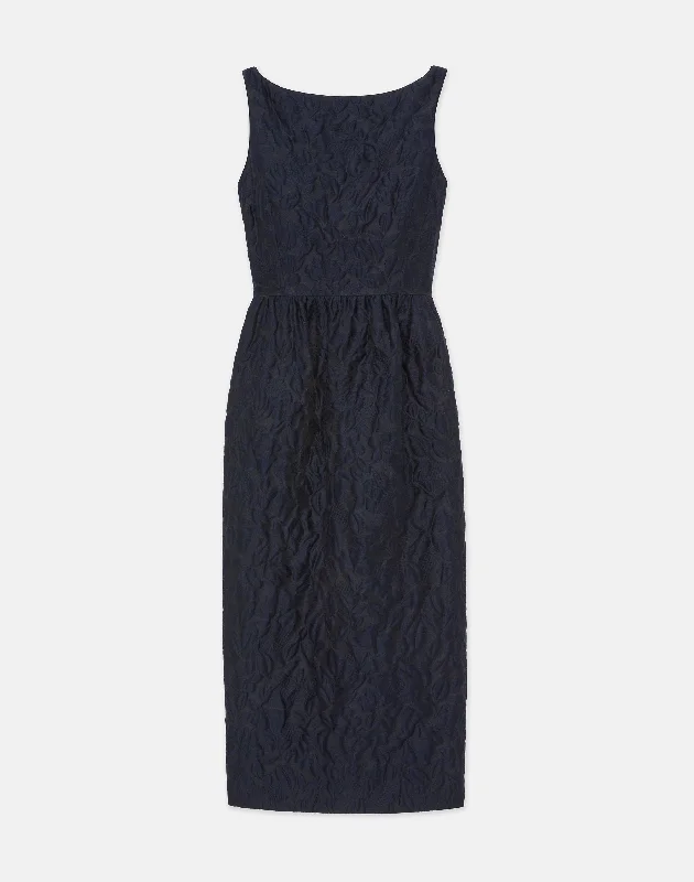 Special Discount Flora Bloom Cloqu?? Jacquard Cotton-Silk Midi Dress
