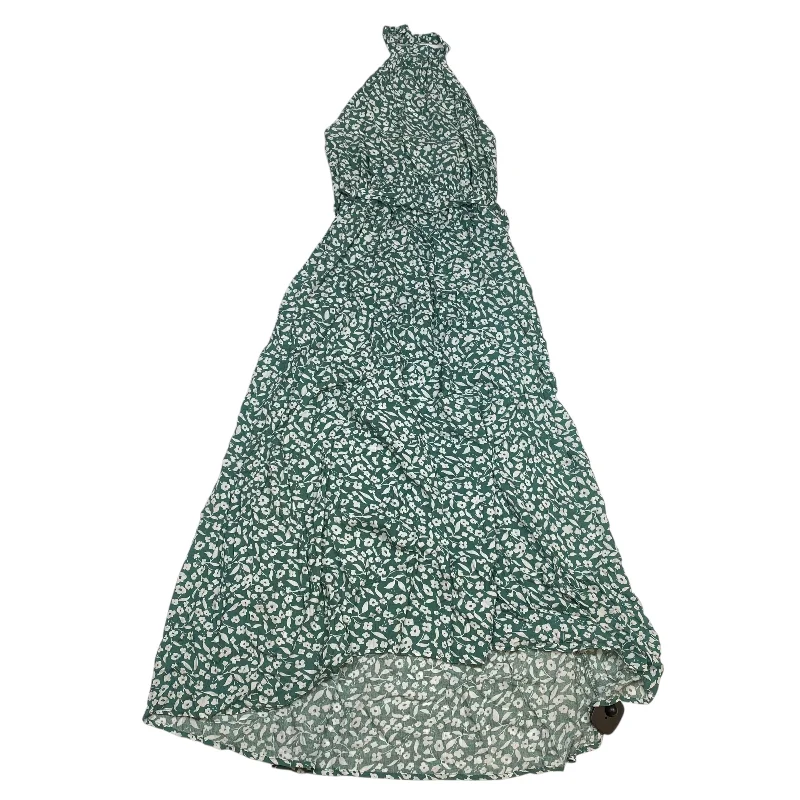 Low Prices Dress Casual Midi By Zcsia In Green & White, Size: M