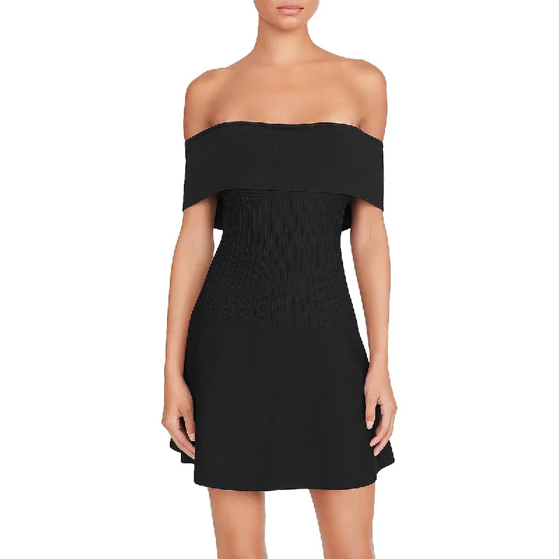 Clearance Sale Womens Cold Sholder Mini Mini Dress