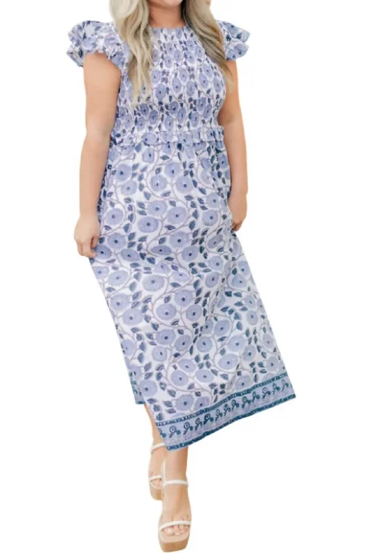New Markdowns Hampton Dress In Chive Blossom